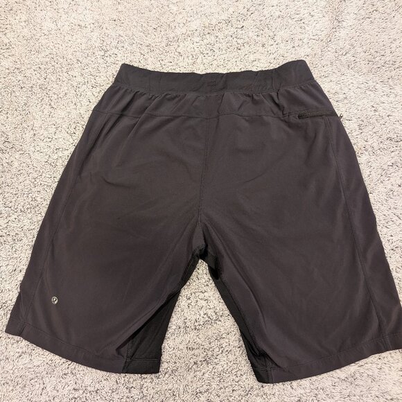Lululemon Men's T.H.E. Linerless Shorts 9" Large Black Gym Athleisure Fitness - Picture 1 of 7